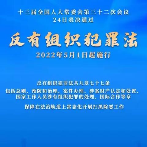 《反有组织犯罪法》六大亮点解读