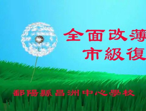 共享全面改薄成果    推进教育均衡发展——昌洲中心学校接受义务教育“全面改薄”市级复查