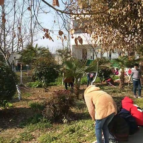 杨埠镇中心学校积极组织各校开展植树节活动