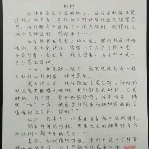 六（1）班华人比赛征文作品