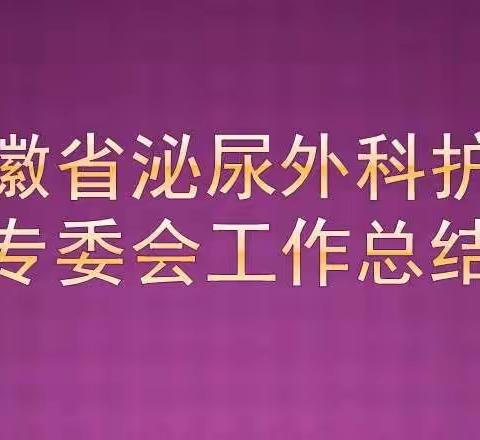 求实创新，扬帆启航-一安徽省泌尿外科护理专业委员会新年献词