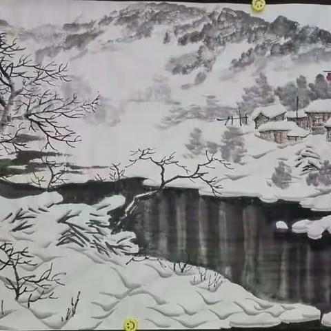 赵春秋冰雪画 《山居归樵雪正飘》作业展示及点评（内部资料，请勿外传，12月22日）