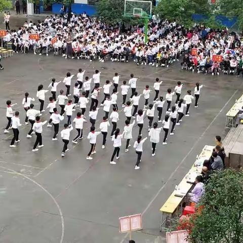 归阳镇第二小学武术操竞赛