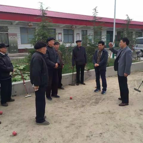 沙河市委老干部局组织迎重阳门球友谊赛