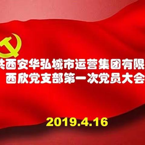 新班子 新气象 新起点 新征程——华弘西欣党支部第一次党员大会纪实