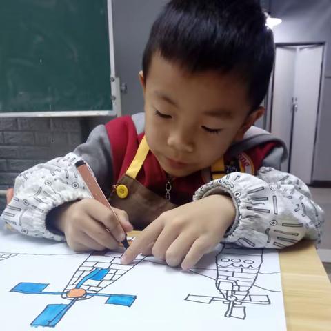 张桓同学2019年寒假绘画成长记录——画形画色