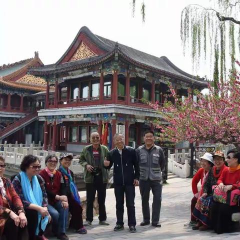 战友相聚，春游龙潭。