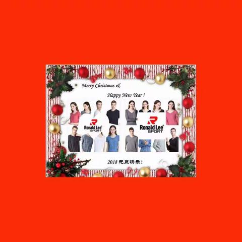 Ronald LeeT恤特惠酬宾，祝顾客“圣诞 元旦 新春快乐“！