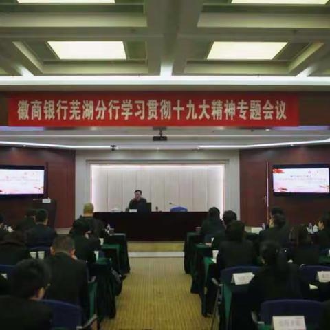 芜湖分行召开学习贯彻十九大精神专题会议