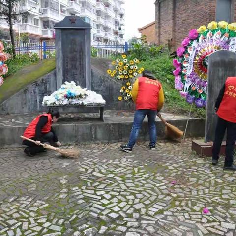 明溪农行开展“我们的节日”清明节祭扫烈士墓活动