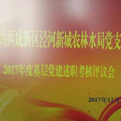 农林水局党支部组织召开2017年度基层党建述职考核评议会