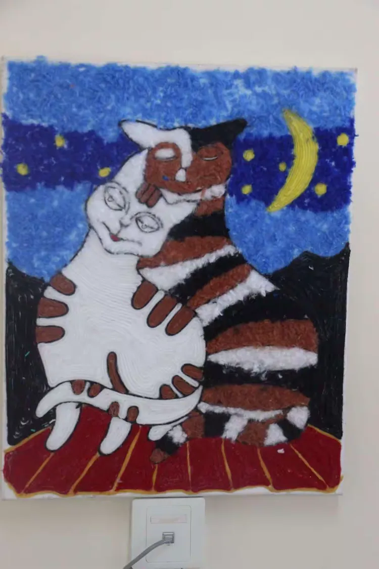 学生优秀作品展示：毛线画