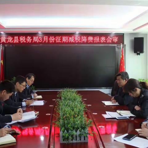 黄龙县税务局组织开展减税降费首期统计核算和会审工作