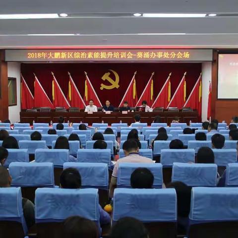 2018年大鹏新区综治素能提升培训会                     ——葵涌办事处分会场