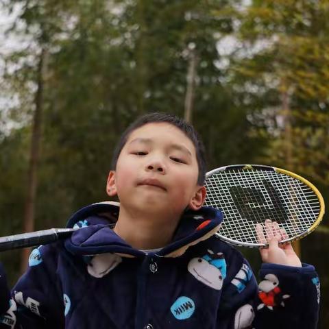 父子羽毛球赛