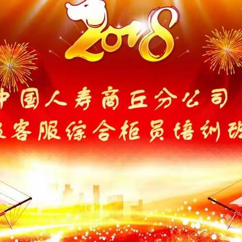 2018 中国人寿商丘分公司两级客服综合柜员培训班