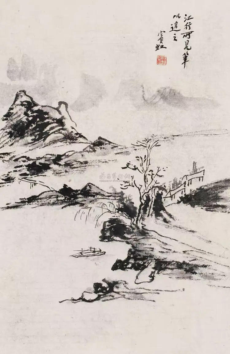 黄宾虹巨制《黄山汤口》以3.45亿元成交