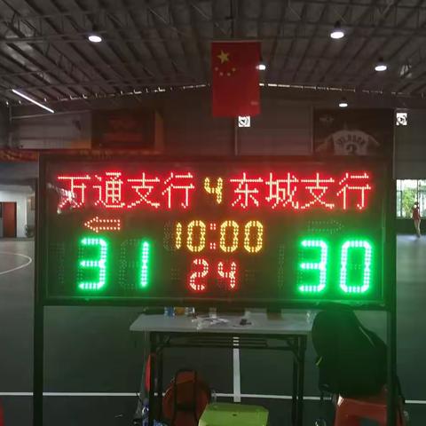 万通篮球队取得分行第四届员工篮球赛首战胜利