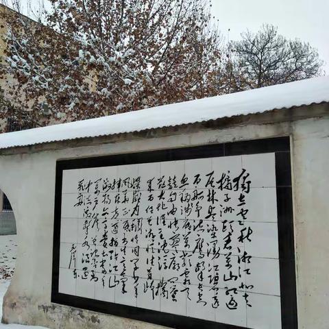 新年初雪扑面至，巧手绘出美图来         -------高陵区药惠中学师生尽享冰雪之乐