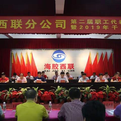 西联分公司第二届职工代表大会第四次会议暨2019年干胶生产动员大会隆重召开