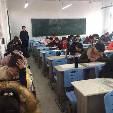 一高西区考试掠影