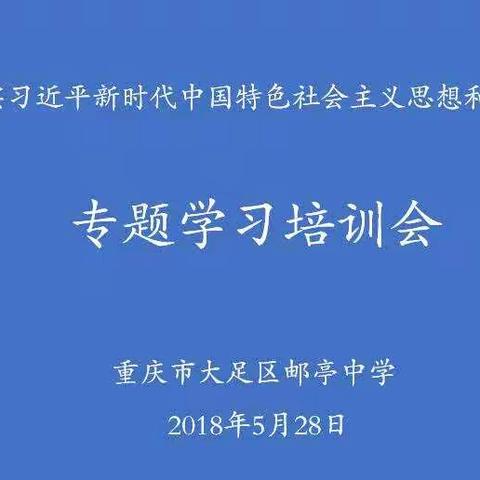 贯彻落实习近平新时代中国特色社会主义思想和党的十九大精神学习培训资料