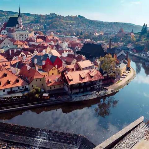 秋天的捷克CK小镇