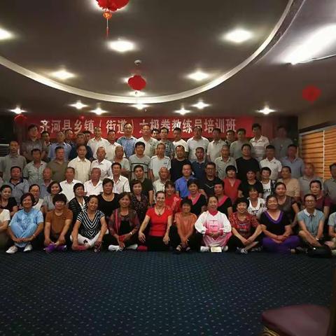 齐河县乡镇太极拳教练培训班经过五周的培训，今天圆满结束