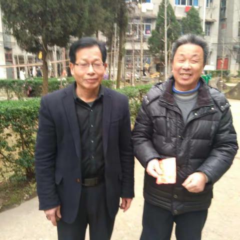 接渡中学党支部春节送温暖志愿服务活动