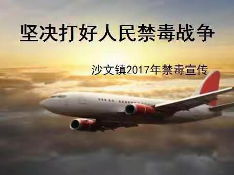 沙文镇2017年禁毒满意度测评工作宣传