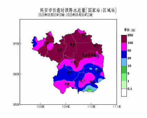 气象服务“早、准、快”， 科学决策保民生--延安市8月3-7日特大暴雨气象保障服务略记