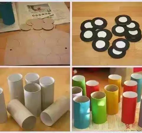 小班手工《纸筒赛车》