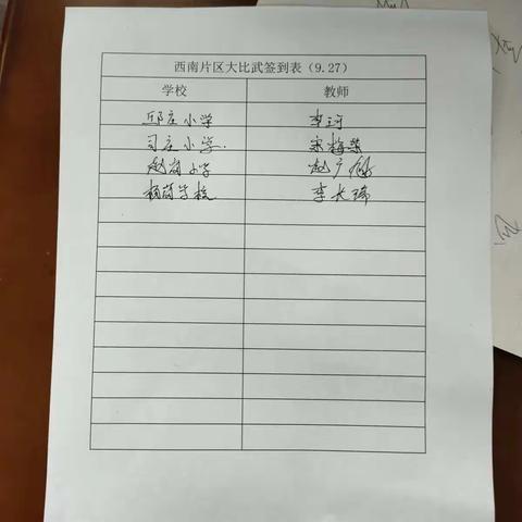 苗店镇中心校西南片区小学“大练兵大比武大展示”活动