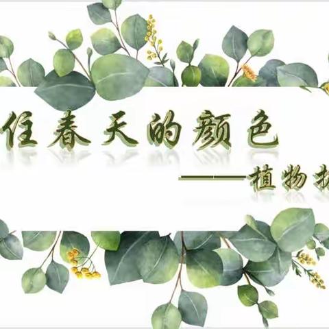 🍃植物拓印🍃曹妃甸区第四农场中心小学劳动实践活动