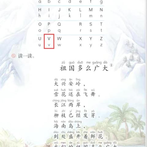 《汉语拼音字母表》中的v起什么作用