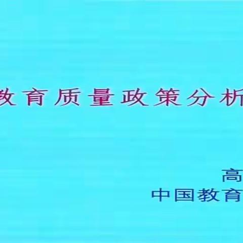 幼儿园保育教育质量政策分析与实践改进(高丙成)