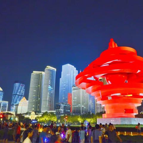 美闪了，青岛夜色