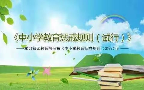 中小学教育惩戒规则（试行）