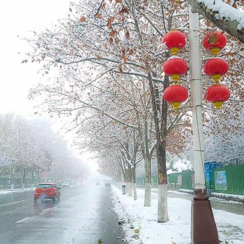 城市雪景一瞥