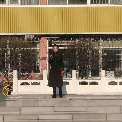 永吉县口前镇第一小学校———冬季长跑启动仪式