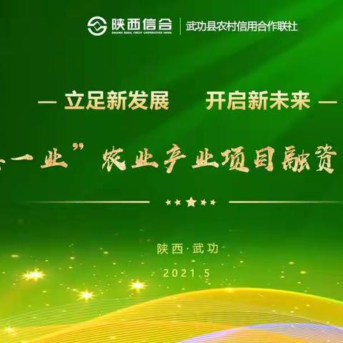 武功县举办“一县一业”项目融资对接会