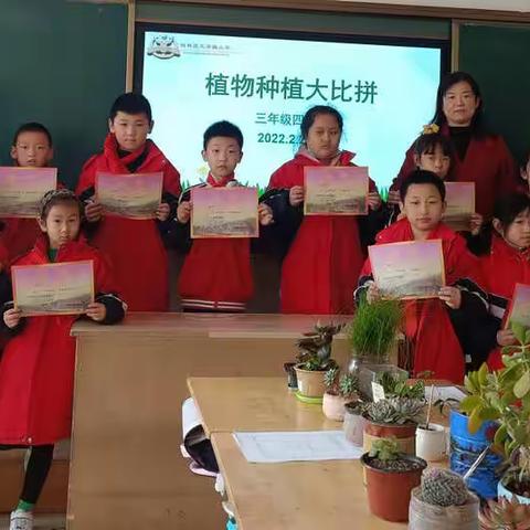 添一抹绿意 多一份美好--三(4)中队种植植物大比拼