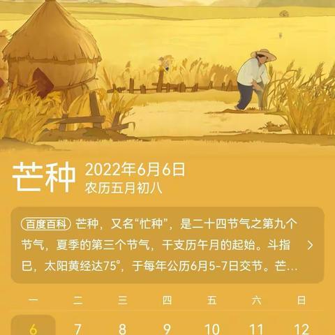 节气小知识——二十四节气之《芒种》
