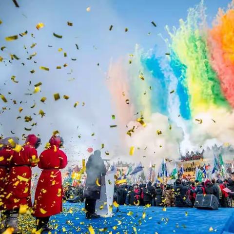 团结一心精诚合作，三中师生冰上争锋