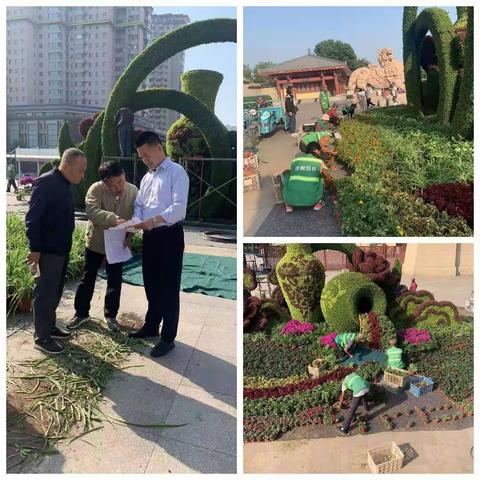 【园林局】赵苑公园摆放主题花坛   欢度国庆  喜迎党的二十大