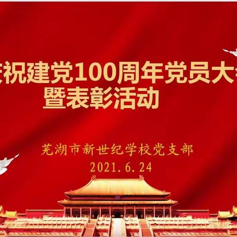 新世纪学校党支部召开庆祝党的百年华诞暨优秀党员表彰大会