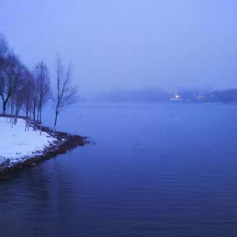❄️晨练看雪❄️