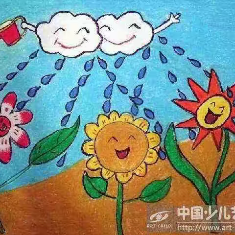 中班韵律活动---《小雨和花》