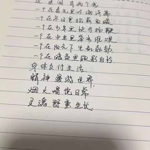 世间有两个我