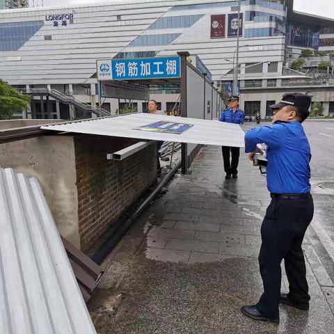 风里雨里 城管护你 沙区城管闻“汛”而动抢险排涝